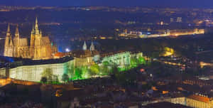 Prague Castle Aerial Wallpaper