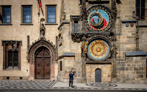 Prague Complex Clock Wallpaper