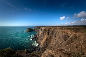 Praia Arrifana Beach Cliff Portugal Wallpaper