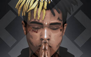 Praying Illustrated Xxxtentacion Computer Wallpaper