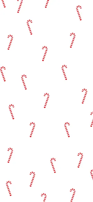 Preppy Christmas Candy Cane Wallpaper