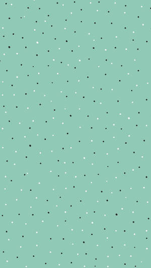 Preppy Green Dots Wallpaper