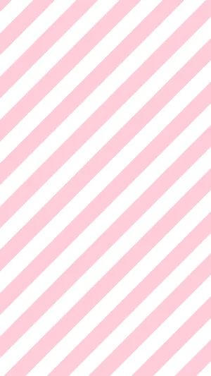 Preppy Pink And White Stripes Wallpaper