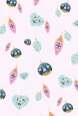 Pretty Background Cute Shapes Art Wallpaper
