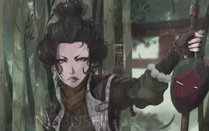 Pretty Female Samurai For Honor Maskless Wallpaper