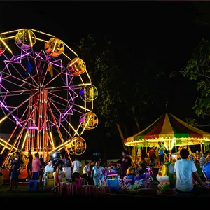 Pretty Ferris Wheel At The Fair Wallpaper