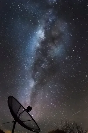Pretty Galaxy Satellite Dish Wallpaper