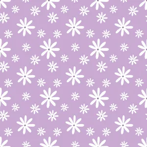 Pretty Purple Surface Covered With Daisies Wallpaper