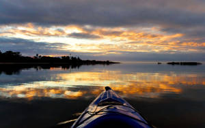 Pretty Sky During Kayaking Wallpaper