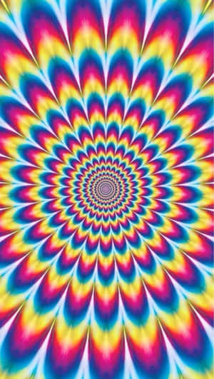 Pretty Tie Dye Optical Illusion Wallpaper
