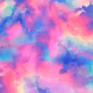 Pretty Tie Dye Patel Sky Art Wallpaper