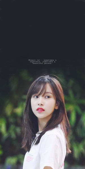 Pretty Twice Mina Lock Screen Wallpaper