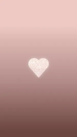 Pretty White Heart Lock Screen Wallpaper