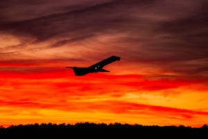 Preview Wallpaper Airplane, Sunset, Sky, Flight Wallpaper