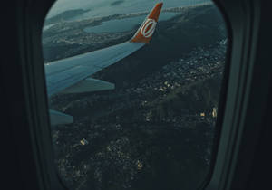 Preview Wallpaper Airplane, Wing, Porthole Wallpaper