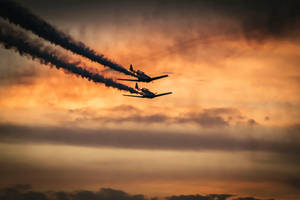 Preview Wallpaper Airplanes, Military, Smoke, Sky Wallpaper