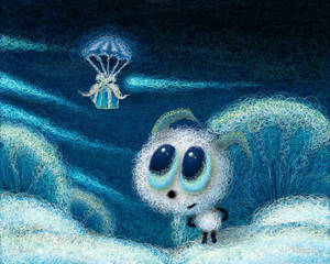 Preview Wallpaper Animal, Drawing, Winter, Mood Wallpaper
