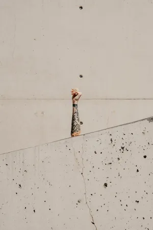 Preview Wallpaper Arm, Tattoo, Wall, Marble, White Wallpaper