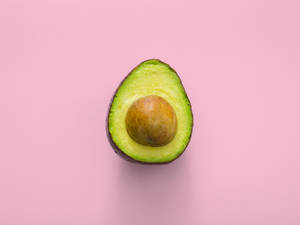 Preview Wallpaper Avocado, Minimalism, Pink Wallpaper