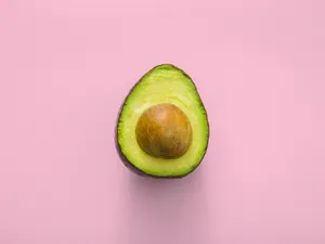 Preview Wallpaper Avocado, Minimalism, Pink Wallpaper