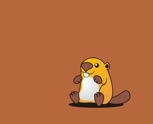 Preview Wallpaper Beaver, Cute, Art, Vector Wallpaper