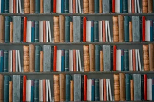 Preview Wallpaper Books, Shelf, Graffiti, Art Wallpaper