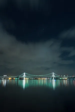 Preview Wallpaper Bridge, Night City, Lighting, Tokyo, Japan Wallpaper