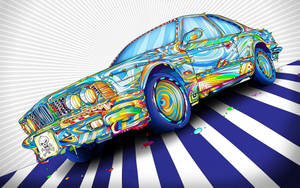 Preview Wallpaper Car, Colorful, Graphic Wallpaper
