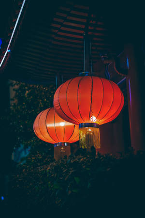 Preview Wallpaper Chinese Lanterns, Lamps, Light, Glow, Red Wallpaper