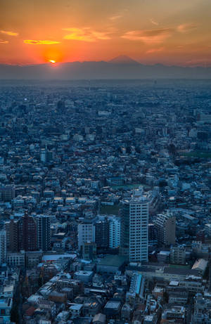 Preview Wallpaper City, Top View, Buildings, Skyline, Tokyo, Japan Wallpaper