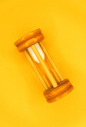 Preview Wallpaper Clock, Hourglass, Yellow Wallpaper