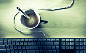 Preview Wallpaper Coffee, Keyboard, Desk Wallpaper
