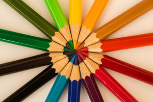 Preview Wallpaper Colored Pencils, Colorful, Sharpened, Set Wallpaper