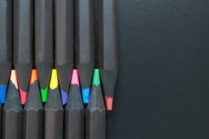 Preview Wallpaper Colored Pencils, Sharpened, Minimalism Wallpaper