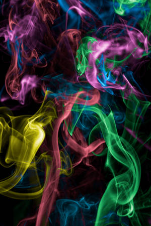 Preview Wallpaper Colored Smoke, Smoke, Colorful, Dark Wallpaper
