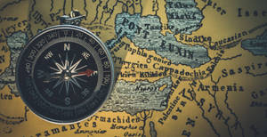Preview Wallpaper Compass, Map, Travel Wallpaper