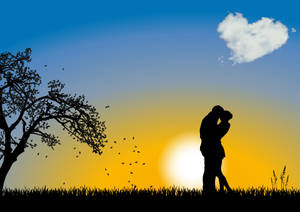 Preview Wallpaper Couple, Love, Romance, Cloud Wallpaper