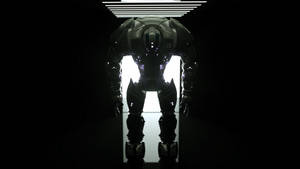 Preview Wallpaper Cyborg, Robot, Technology, Glow Wallpaper