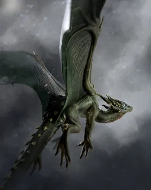 Preview Wallpaper Dragon, Monster, Wings, Art Wallpaper