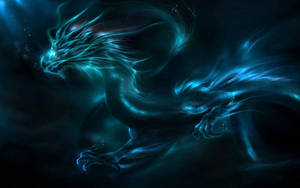 Preview Wallpaper Dragon, Pattern, Neon, Shadows Wallpaper