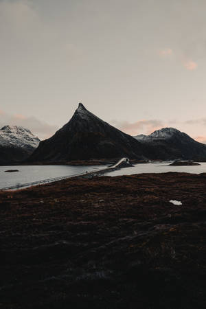 Preview Wallpaper Fjord, Mountains, Bridge, Crossing, Lofoten, Norway Wallpaper