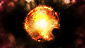 Preview Wallpaper Flash, Bright, Glow, Star, Planets, Space Wallpaper