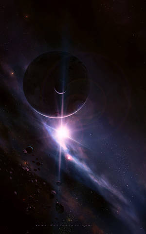 Preview Wallpaper Flash, Planets, Asteroids, Stars, Space Wallpaper