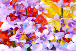 Preview Wallpaper Flowers, Art, Abstraction, Rendering Wallpaper