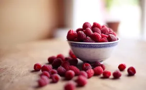 Preview Wallpaper Food, Raspberry, Berry, Plate Wallpaper