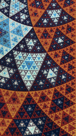 Preview Wallpaper Fractal, Triangles, Geometric, Abstract, Pattern Wallpaper