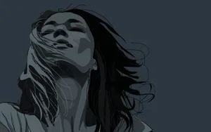 Preview Wallpaper Girl, Portrait, Face, Hair Wallpaper