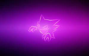 Preview Wallpaper Grin, Pokemon, Purple, Haunter Wallpaper