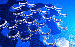 Preview Wallpaper Hexagons, Glass, Shape, Bright, Shiny Wallpaper