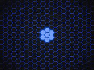 Preview Wallpaper Hexagons, Patterns, Texture, Blue, Dark Wallpaper
